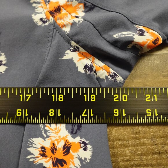 Duluth Trading DuluthFlex Sidewinder Tunic Women’s Small Slate Blue Floral - Picture 6 of 12